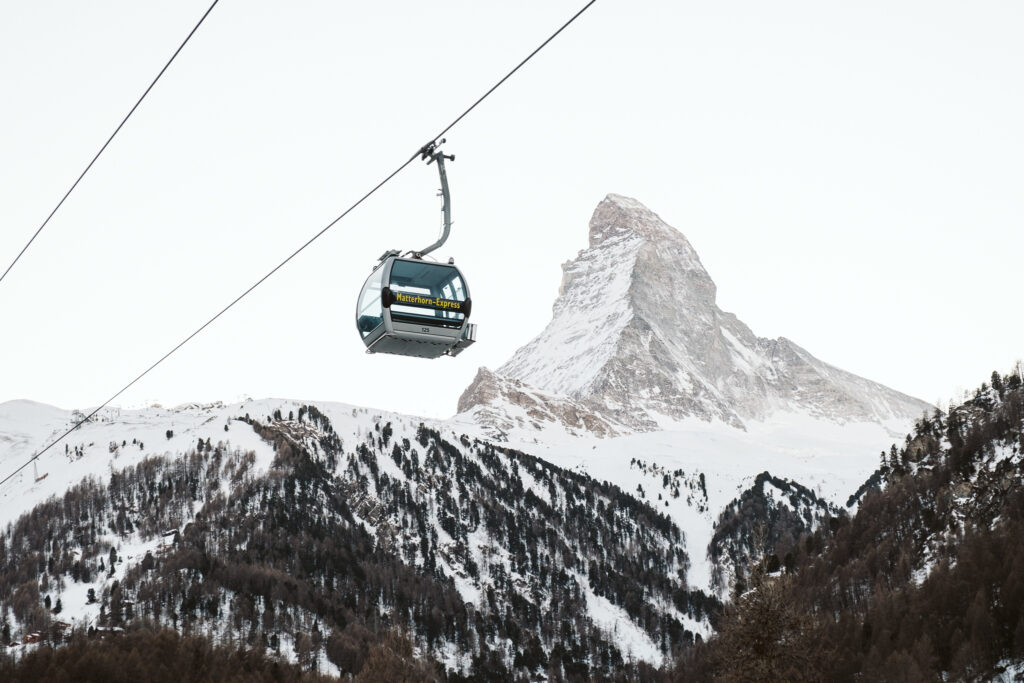 Gondola in Zermatt Matterhorn